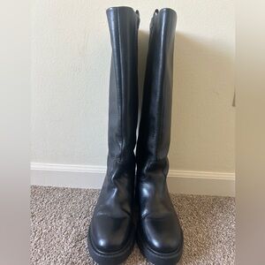 H&M Real leather Knee high boots